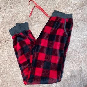 Fleece jogger sleep pants